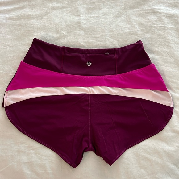 Athleta Running Free Colorblock Shorts XS - Picture 2 of 5